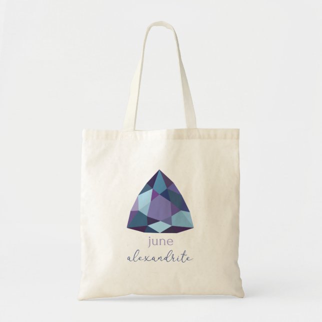 Tote Bag Juin Birthstone Alexandrite (Devant)