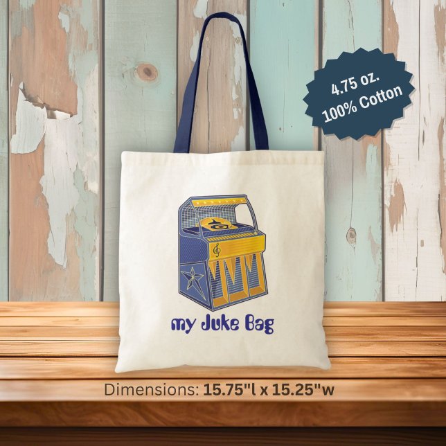 Tote Bag Jukebox Rétro (Créateur téléchargé)