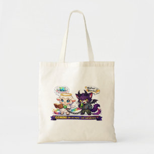 Tote Bag Jumeaux drôles du zodiaque Gémeaux - Mouton ange e