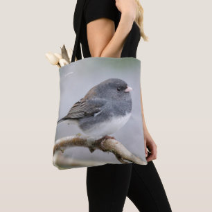 Tote Bag Junco à ardoise foncée sur l'arbre à poires