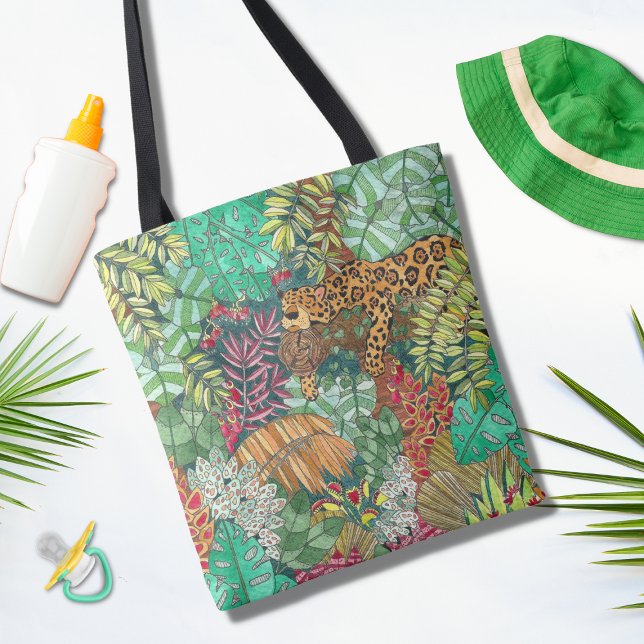 Tote Bag Jungle Gros Chat Bébé couche (Créateur téléchargé)