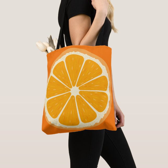 Tote Bag Jus de citron frais orange (De près)