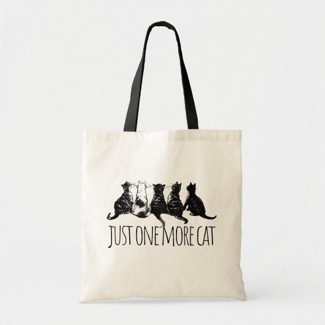 Tote Bag Just One More Cat Parent (Devant)