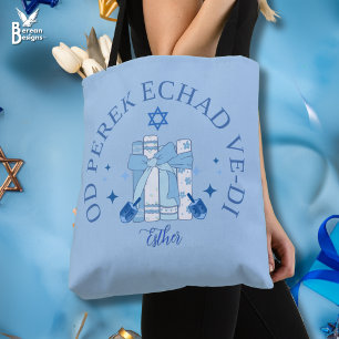 Tote Bag JUST ONE MORE CHAPTER Hébreu Hanukkah