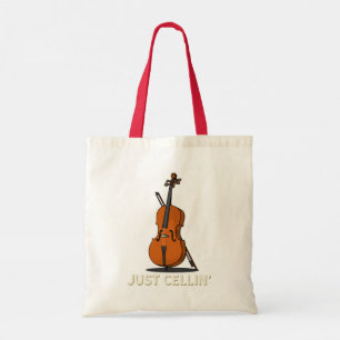 Tote Bag Juste Cellin Cello Gag Nouveauté