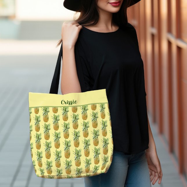 Tote Bag Juste des ananas (Just Yummy Pineapples Tote Bag)