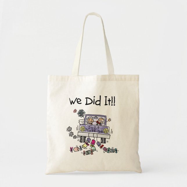 Tote Bag Juste marié épousant la voiture (Devant)