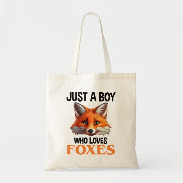 Tote Bag Juste Un Garçon Qui Aime Les Renards (Devant)
