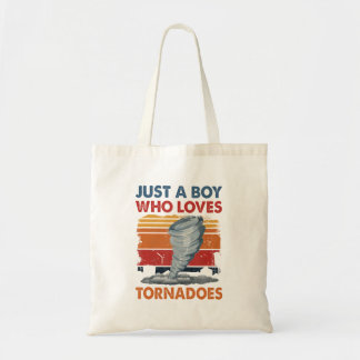 Tote Bag Juste Un Garçon Qui Aime Tornado Tempête Météo Tor