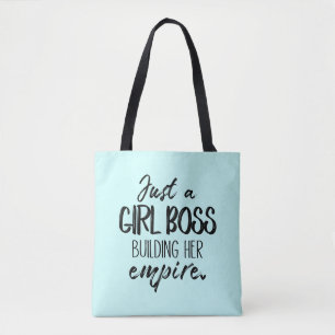 Tote Bag Juste un patron de fille construisant son empire