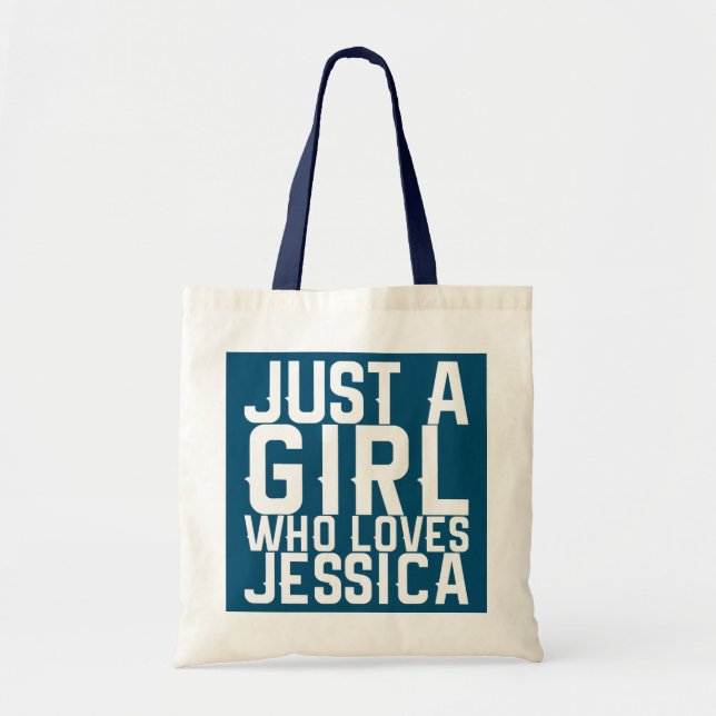 Tote Bag Juste une fille qui aime Jessica (Devant)