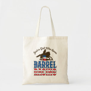 Tote Bag Juste une fille qui aime la course en baril