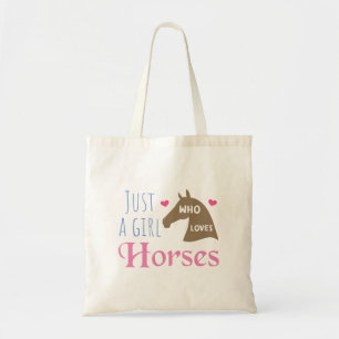 Tote Bag Juste une fille qui aime les chevaux