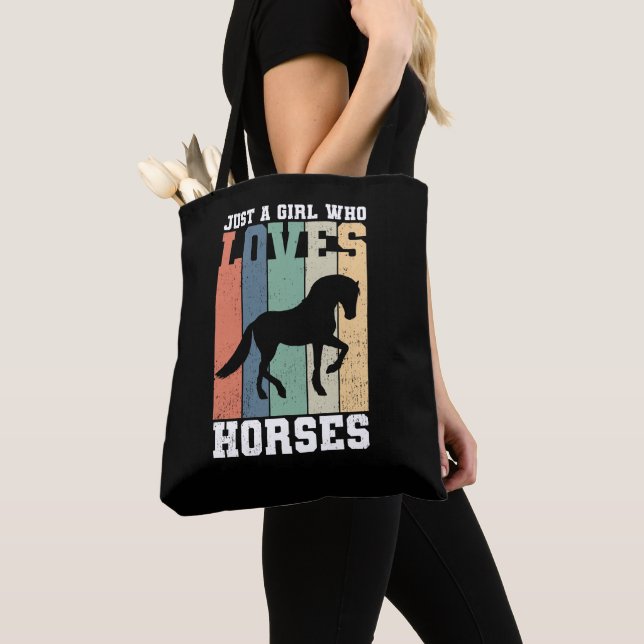 Tote Bag Juste une fille qui aime les chevaux | Cheval Vint (De près)