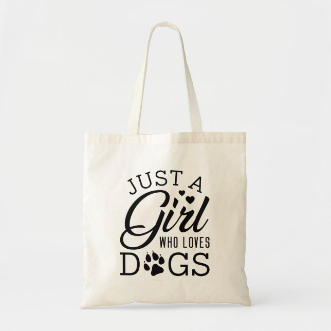 Tote Bag Juste Une Fille Qui Aime Les Chiens (Devant)
