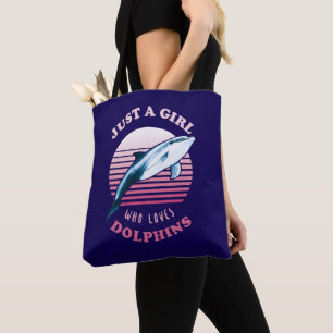Tote Bag Juste Une Fille Qui Aime Les Dauphins