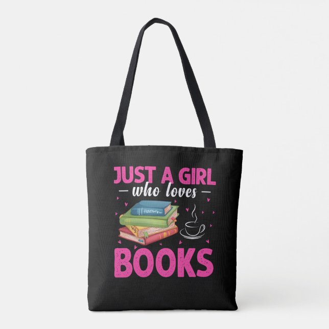Tote Bag Juste une fille qui aime les livres (Dos)