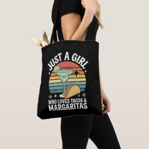 Tote Bag Juste une fille qui aime les tacos et la margarita