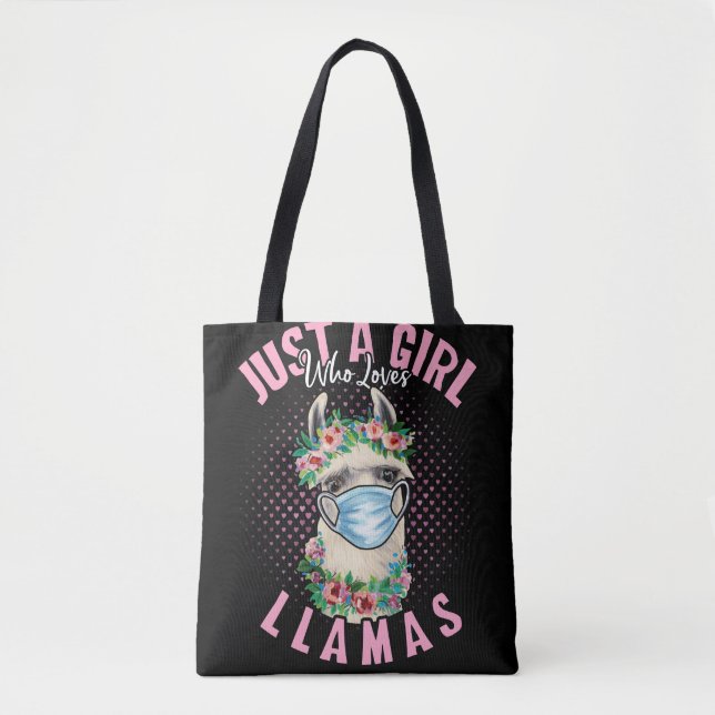 Tote Bag Juste Une Fille Qui Aime Llamas Don Pour Llama (Devant)