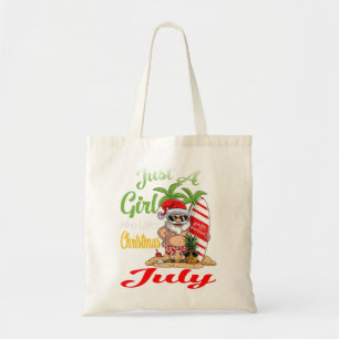 Tote Bag Juste Une Fille Qui Aime Noël En Juillet