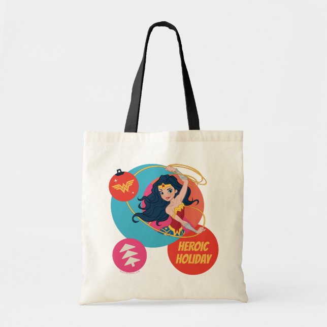 Tote Bag Justice League Wonder Woman Holiday Bauble (Devant)