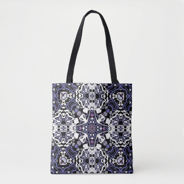 Tote Bag Kaliedoscope marocain géométrique de style ornemen (Devant)