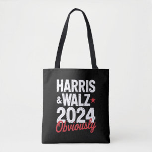 Tote Bag Kamala Walz Évidemment 2024 Harris Waltz 2024