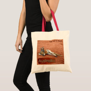 Tote Bag Kangaroo Rouge En Casquette Slouch