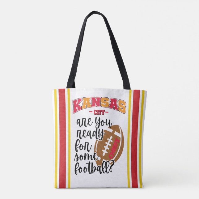 Tote Bag Kansas City Êtes-Vous Prêt Pour Le Football (Dos)