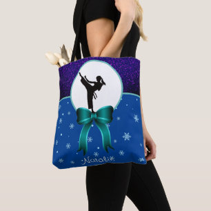 Tote Bag Karate Girls Parties scintillant et Bow Snowflake