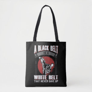 Tote Bag Karate Taekwondo Black Belt Martial Arts Fighter