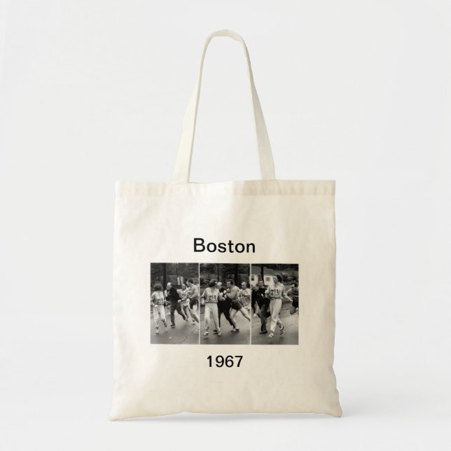 Tote Bag Kathrine Switzer, Boston 1967 (Devant)
