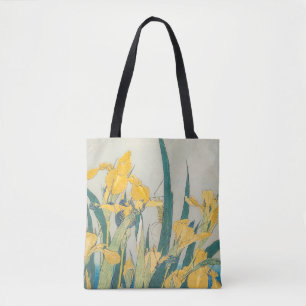Tote Bag Katsushika Hokusai - Grasshopper et Iris