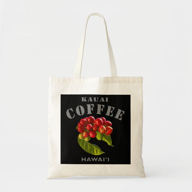Tote Bag Kauai Coffee Hawaii célèbre île moderne Hawaii mod (Devant)