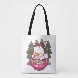 Tote Bag Kawaii canard ramen