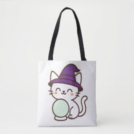 Tote Bag Kawaii Halloween Chat - Magique & Adorable Éffraya