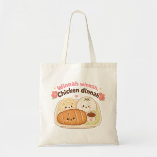 Tote Bag Kawaii Hawaii - Dîner au poulet