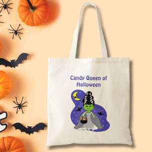 Tote Bag Kawaii Mariée de Frankenstein Halloween avec Candy