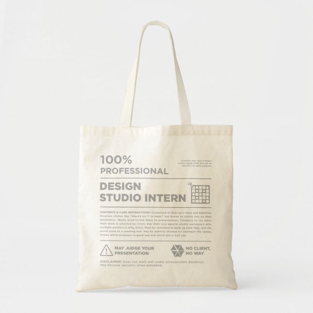 Tote Bag Kean MGC Design Studio Care Label (Devant)