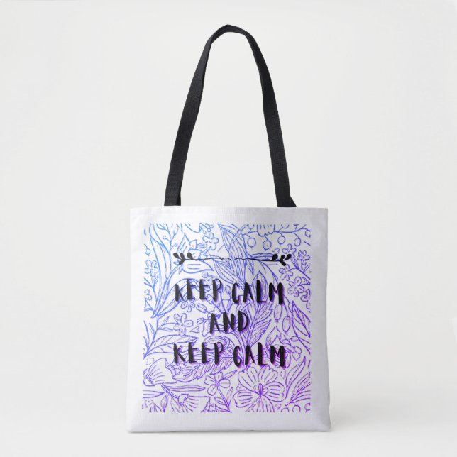 Tote Bag Keep calm and keep calm (Devant)