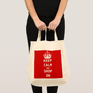 TOTE BAG KEEP CALM AND SHOP ON