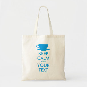 Tote Bag KEEP CALM personnalisé et VOTRE TEXTE - casquette