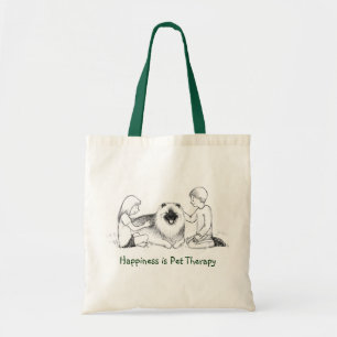 Tote Bag Keeshond Pet Therapy   Cute Keesie Chien