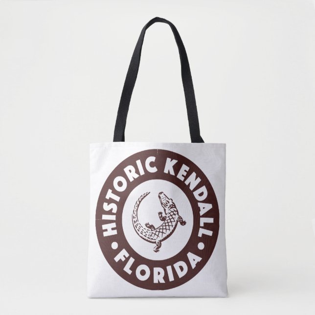 Tote Bag Kendall Floride Cercle - Brun  (Devant)