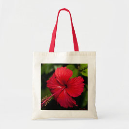 Tote Bag Ketmie rouge lumineuse