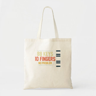 Tote Bag Kids Piano Key Musician