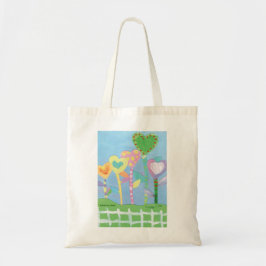 Tote Bag KidsArt for CHOC - Coeurs avec clôture de poche