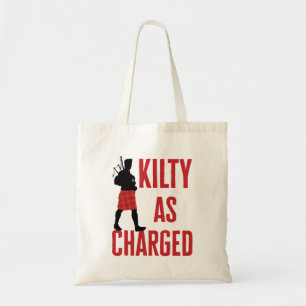 Tote Bag Kilty en charge drôle Kilt Wearer Pun Joke