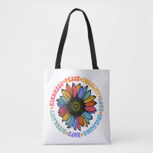 Tote Bag Kindness Peace Equality Love Hope Diversity Human