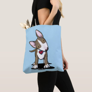 Tote Bag KiniArt Bull Terrier bringé